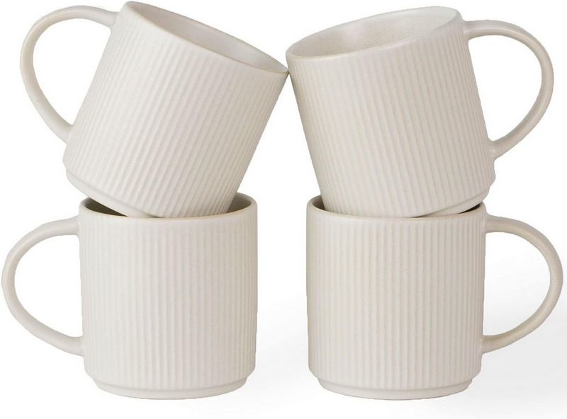 White coffee mugs